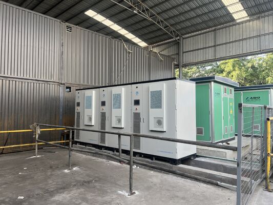 System magazynowania energii BESS System magazynowania energii z akumulatorów zapewniający przesunięcie obciążenia szczytowego