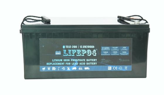 ABS 12V 200AH Przenośna bateria Lifepo4 do zasilania awaryjnego