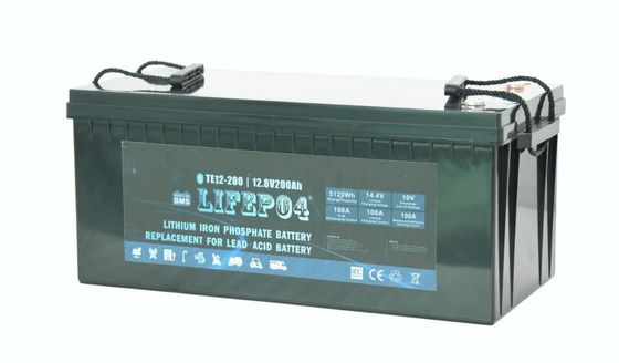 ABS 12V 200AH Przenośna bateria Lifepo4 do zasilania awaryjnego