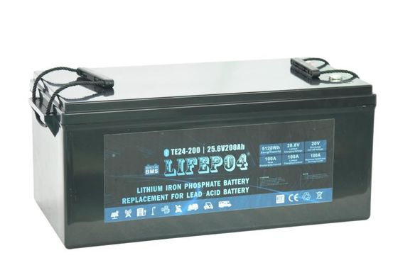 24V 120AH Przenośna bateria Lifepo4 ABS Li Fe Fosforanowa bateria